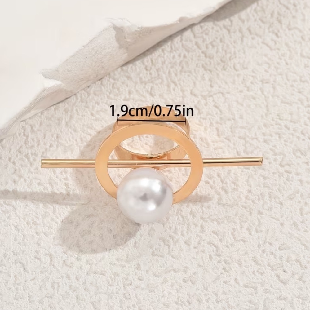 NEW Elegant Pearl Ring. 💍 Trendy Ring - Picture 4 of 5